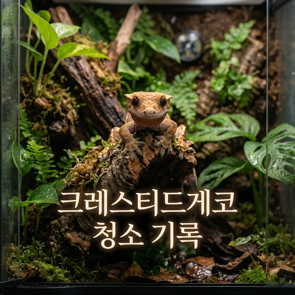 (DewCre 기록) 크레스티드게코 청소 직후와 청소 전 행동 차이 분석 가이드