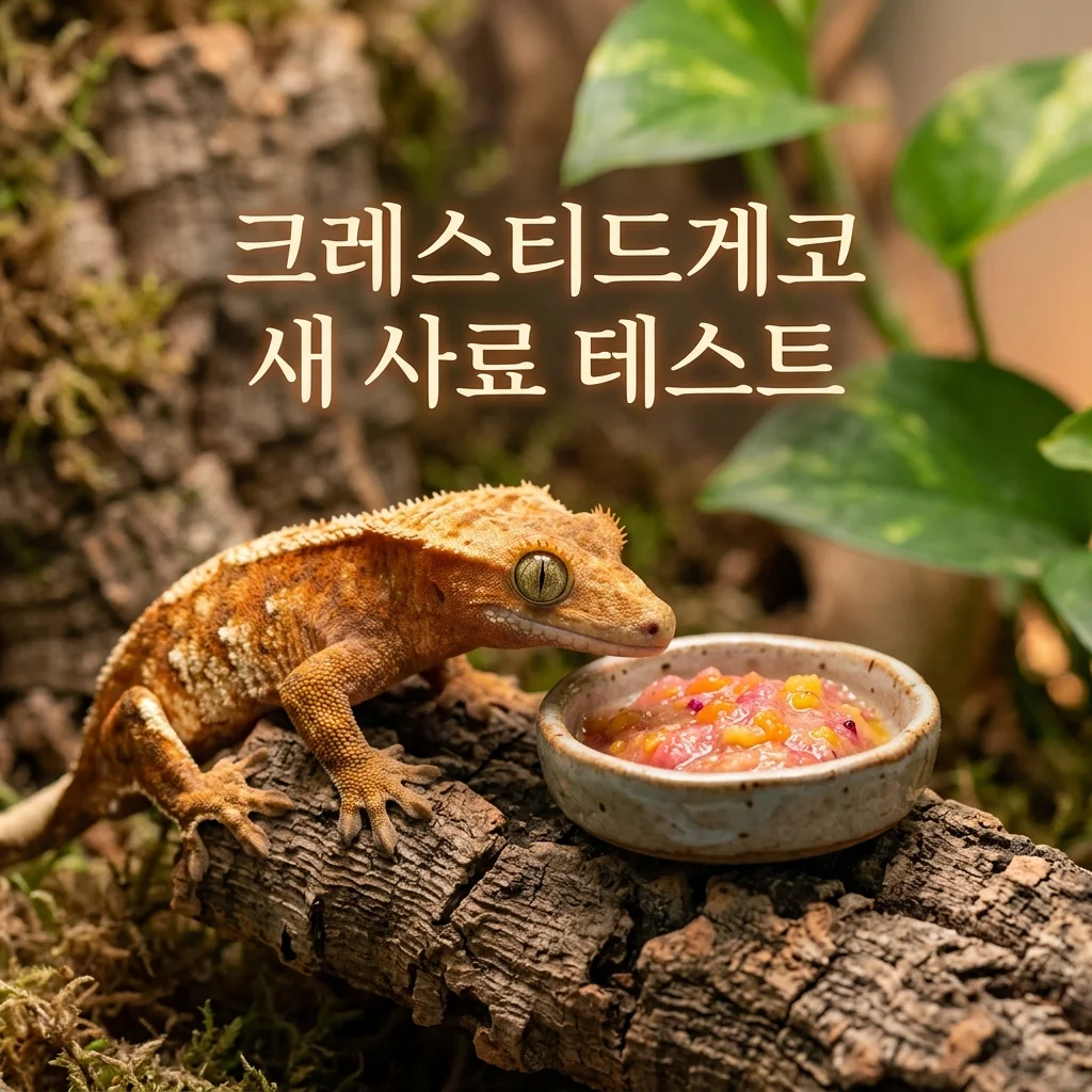 크레스티드게코 새 사료 테스트 기간 및 관찰 방법 (사육 가이드)