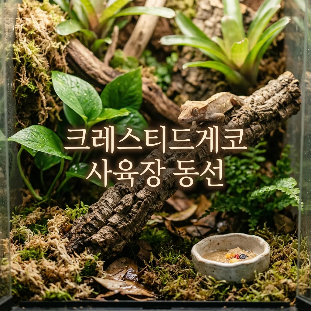 크레스티드게코 사육장 내부 동선 설계: 먹이그릇과 은신처 최적 배치법
