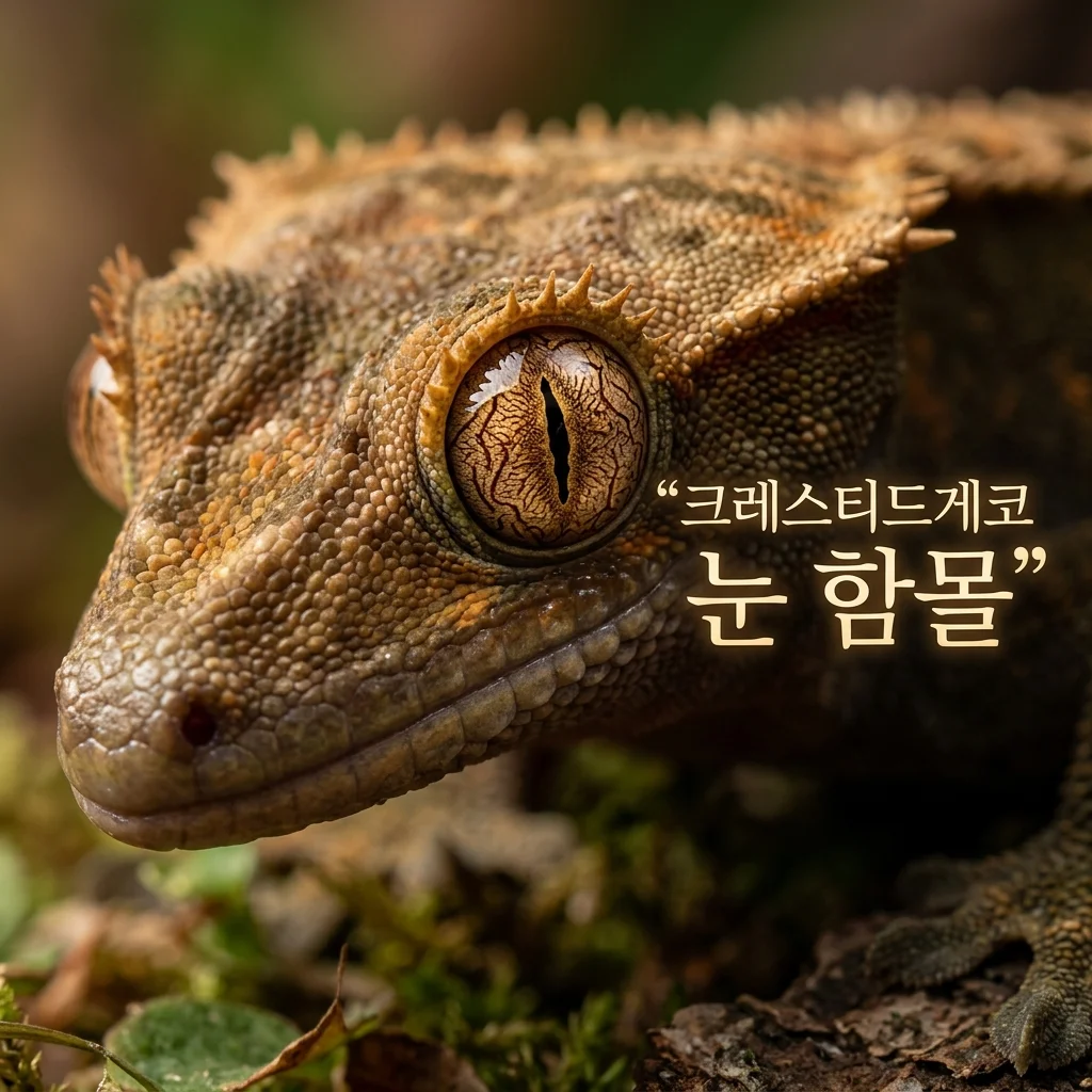 크레스티드게코 눈 함몰 증상, 탈수와 질병 구분하는 결정적 기준