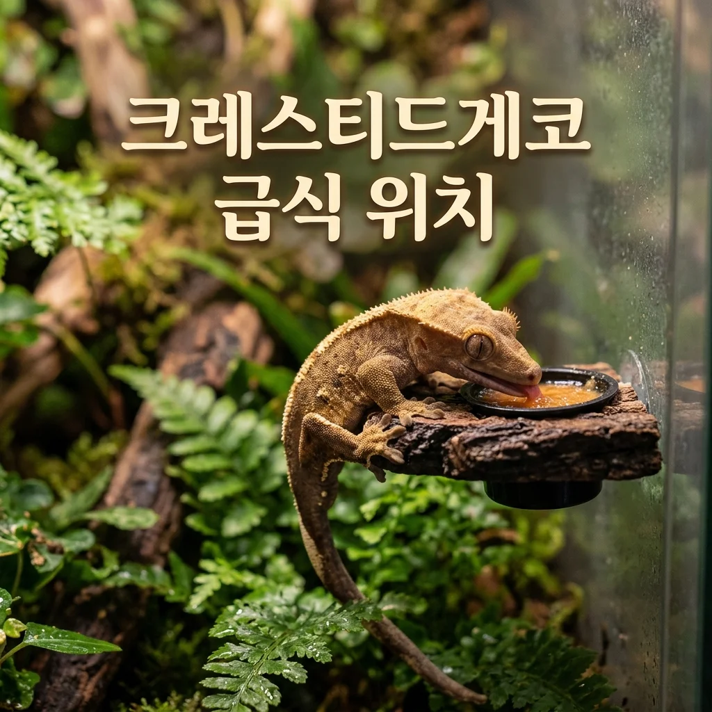 크레스티드게코 급식 위치 고정해야 하는 이유 3가지 (사육가이드)