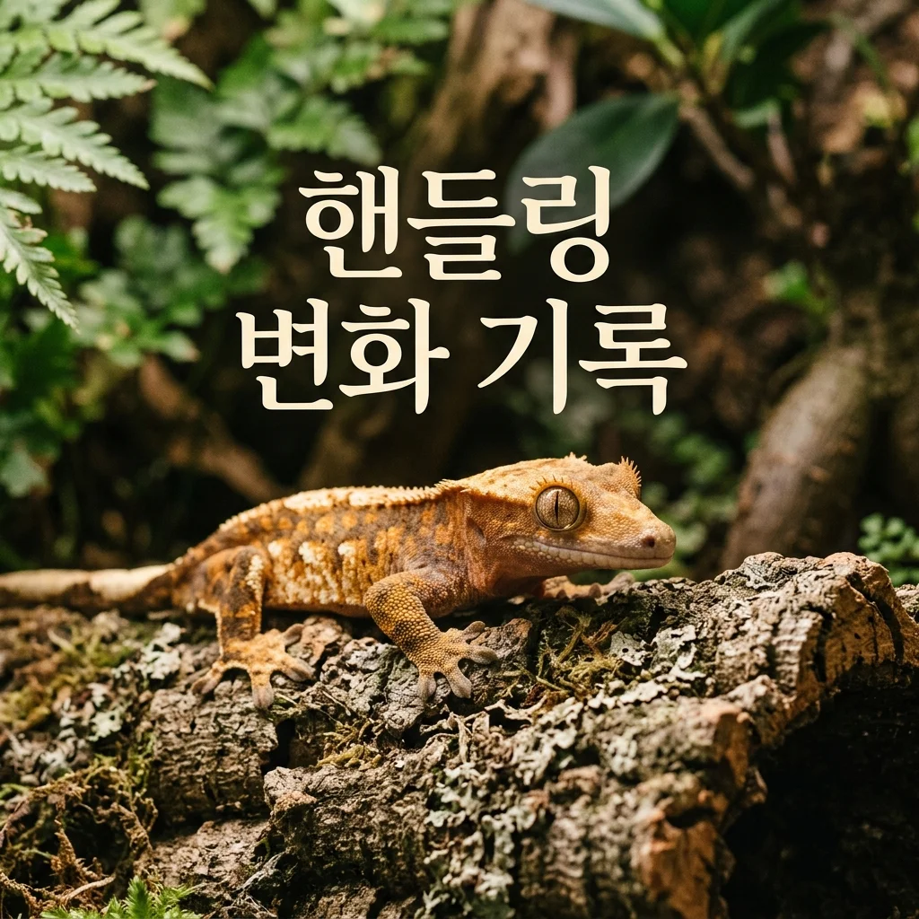 크레스티드게코 핸들링 빈도 줄이기: 3개월간 기록한 놀라운 변화