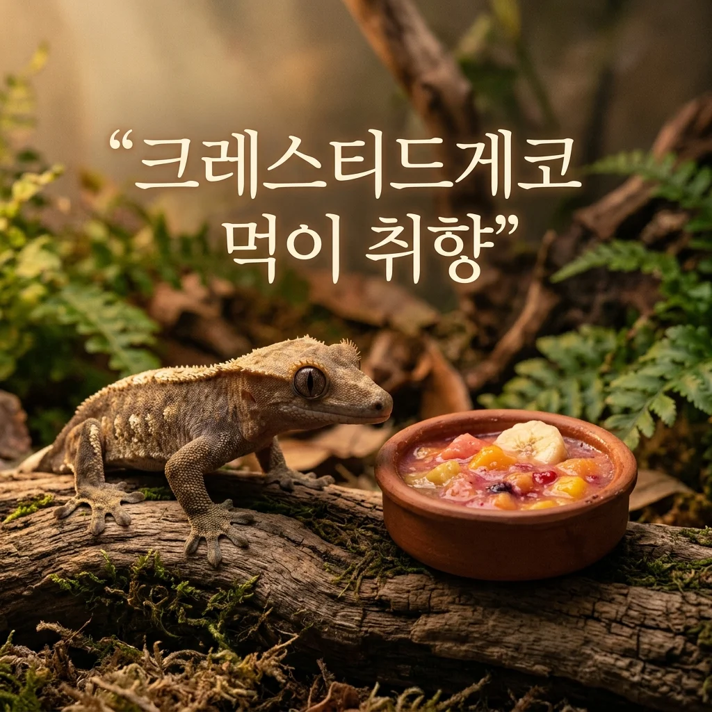 크레스티드게코 먹이 취향 기록, 사료마다 반응 다른 진짜 이유