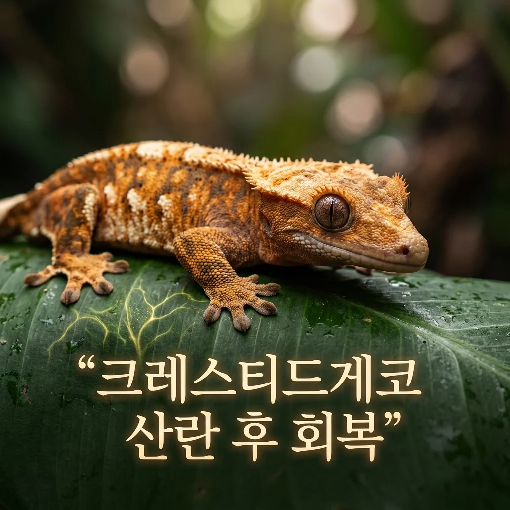 크레스티드게코 산란 후 암컷 회복 관리 필수 포인트 5가지