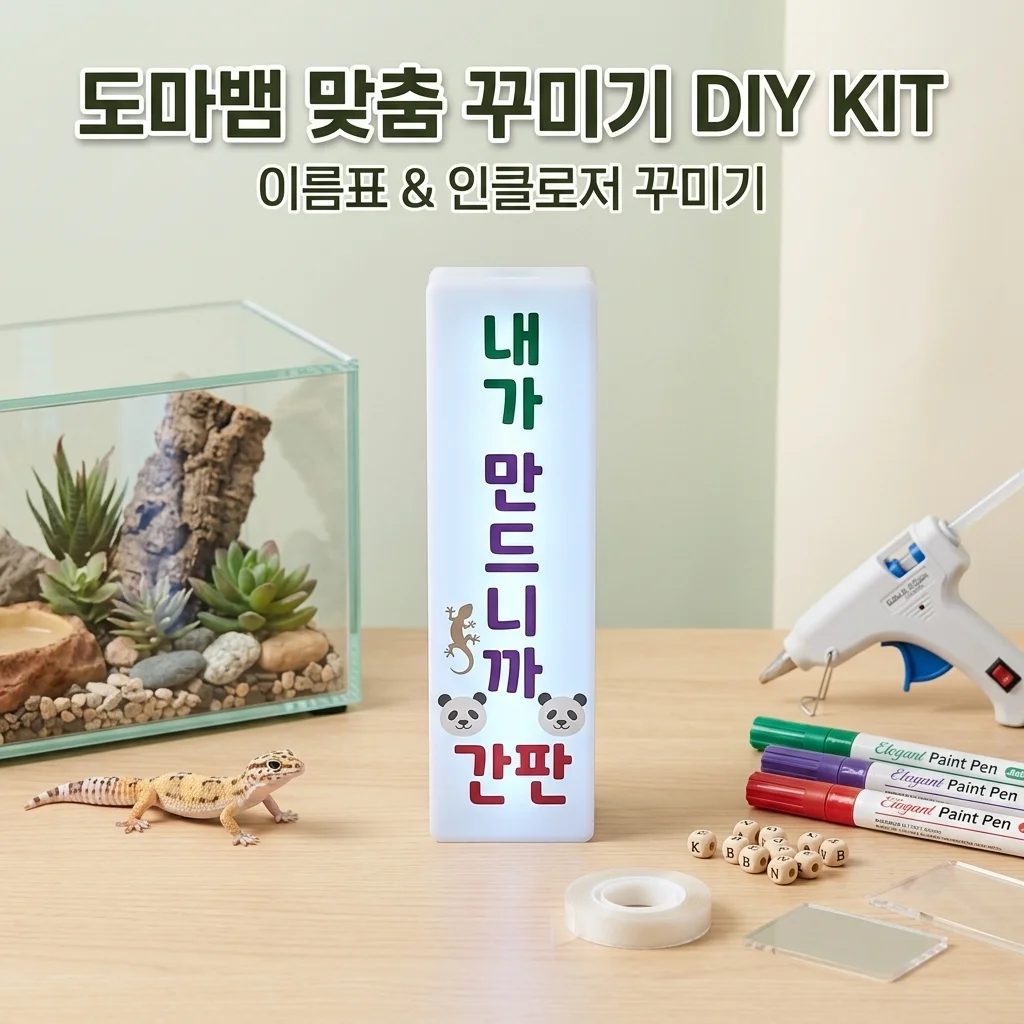애완동물 꾸미기 DIY 도마뱀용품 사육장 이름표, 선택 전 이 기준 확인해보세요