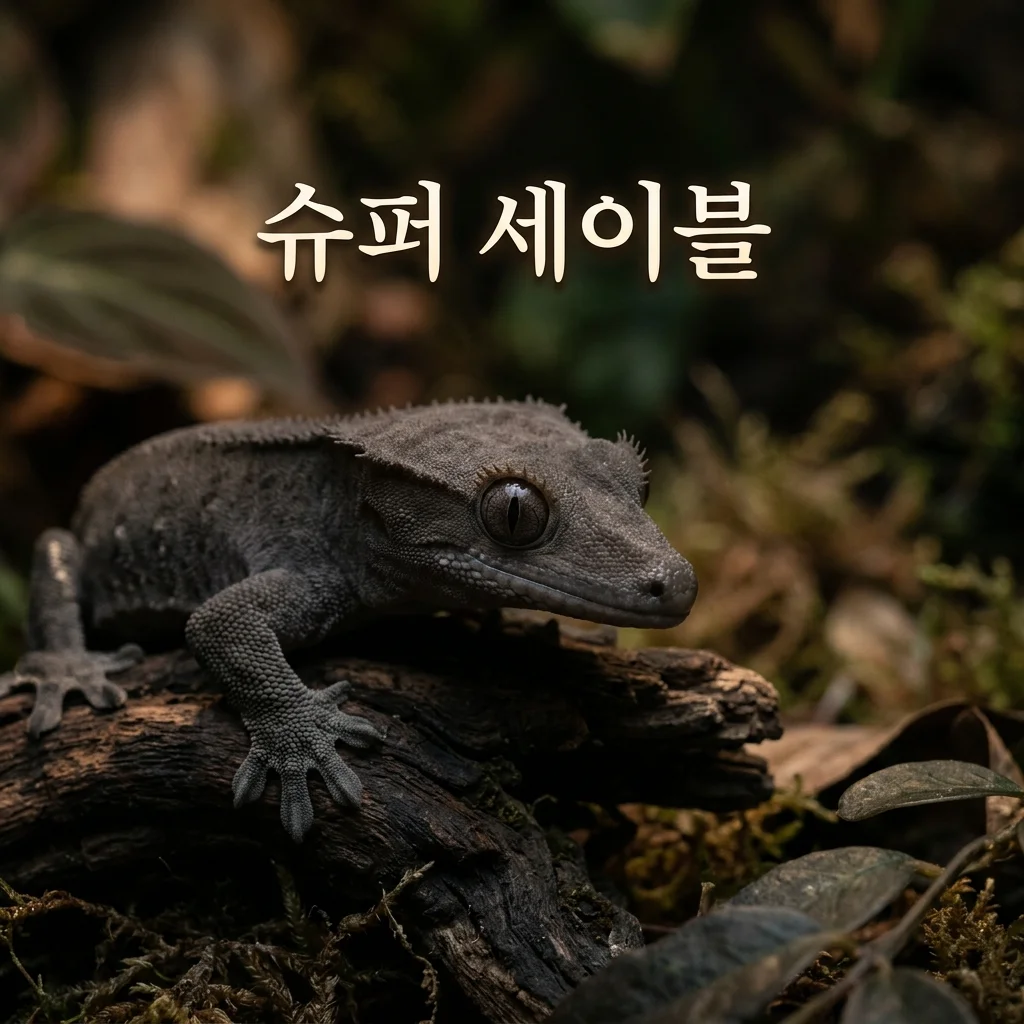 슈퍼 세이블 크레스티드 게코 유전 특징과 브리딩 가이드