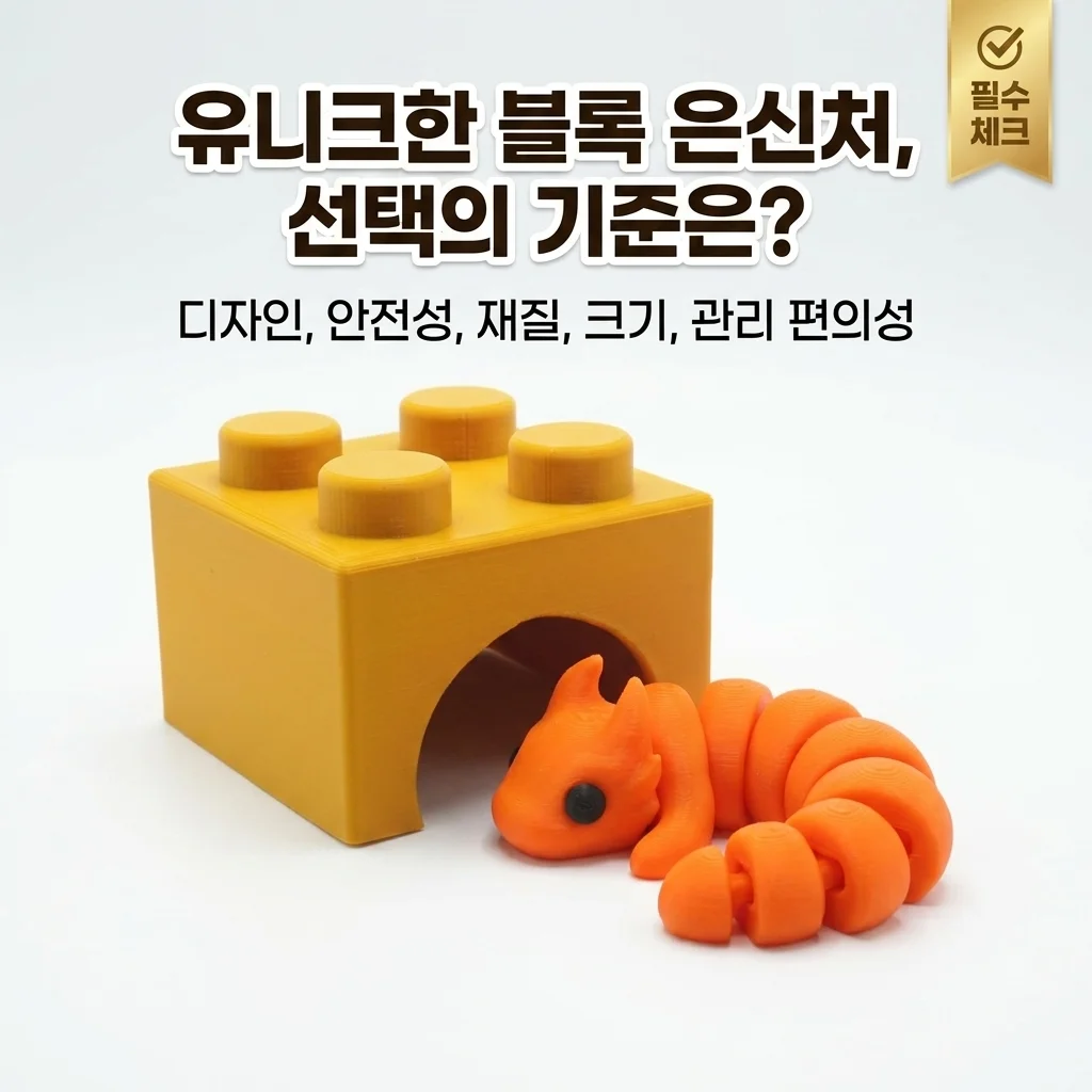 장난감블록 소동물 은신처로 꾸미는 개성 있는 사육장 선택 기준