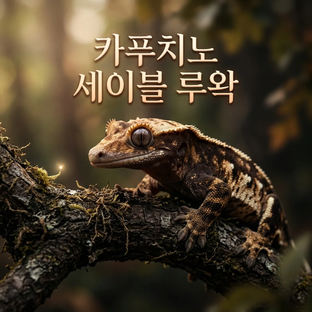 카푸치노 세이블 루왁(Luwak) 유전과 특징: 크레스티드 게코 모프 완벽 가이드