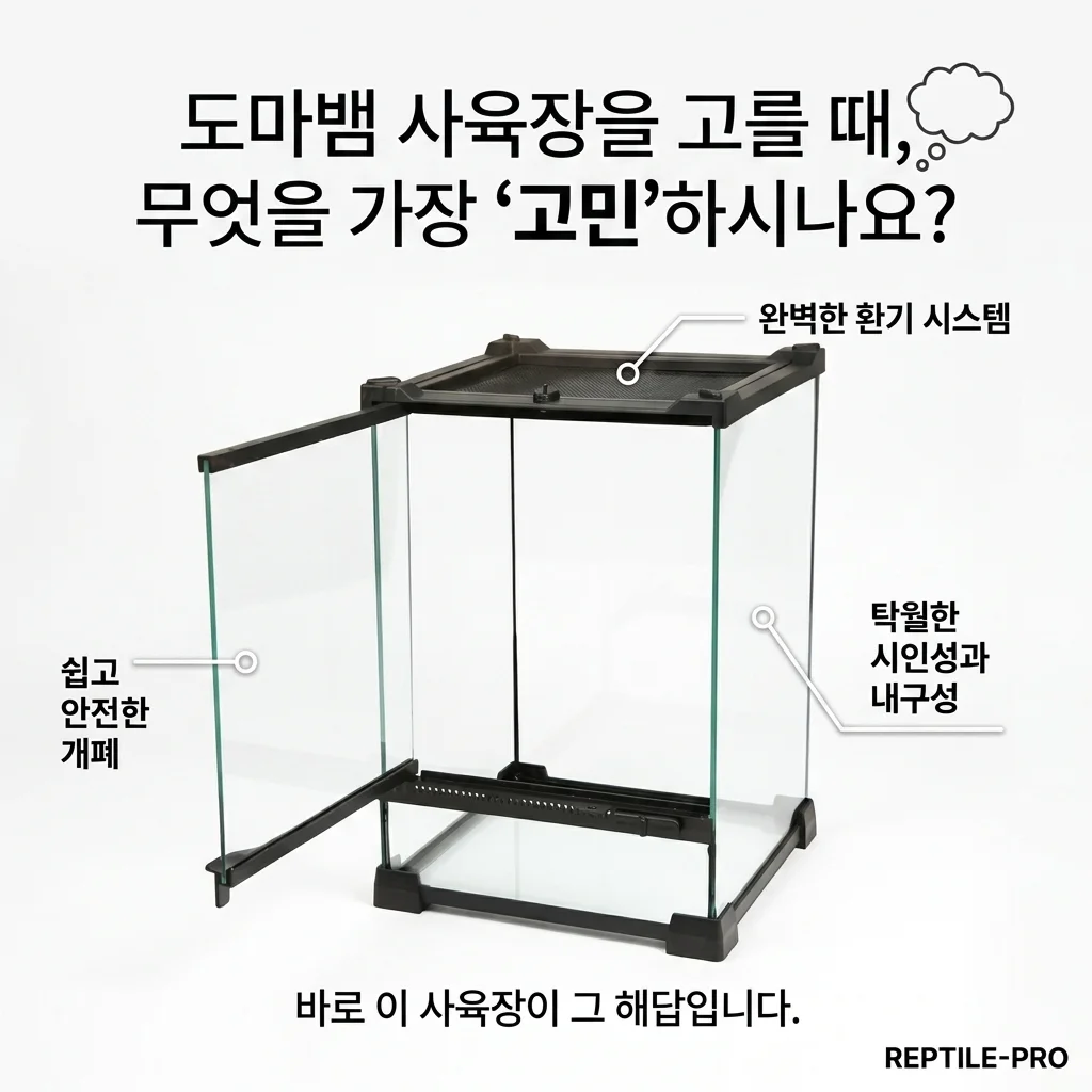 도마뱀 파충류 사육장 찾는 분들, 이 기준에서 많이 고민하더라고요