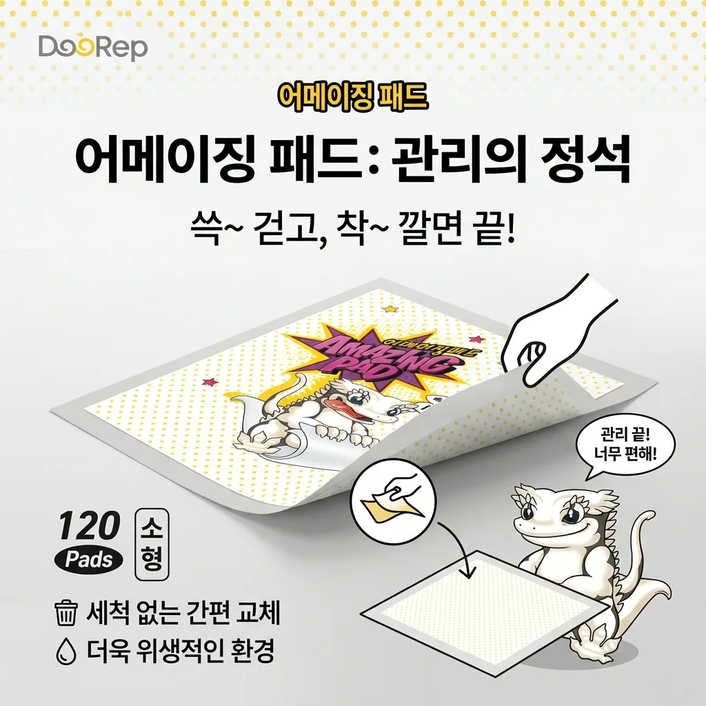두렙 어메이징패드 크레 바닥재 관리 편의성을 따진다면