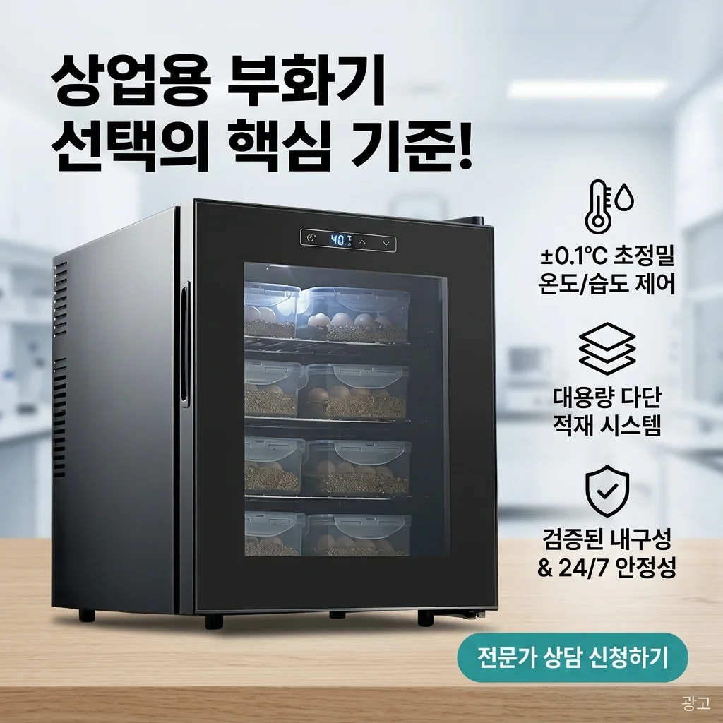 전문가용 상업용 인큐베이터 찾는 분들, 이 기준에서 많이 고민하더라고요