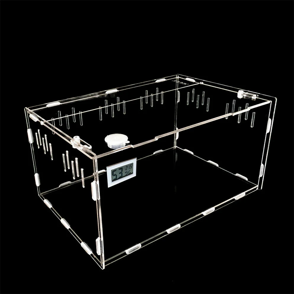 아크릴 사육장 도마뱀 크레스티드 게코 파충류 케이지 29X19.6X15 가로형 상세 이미지 1