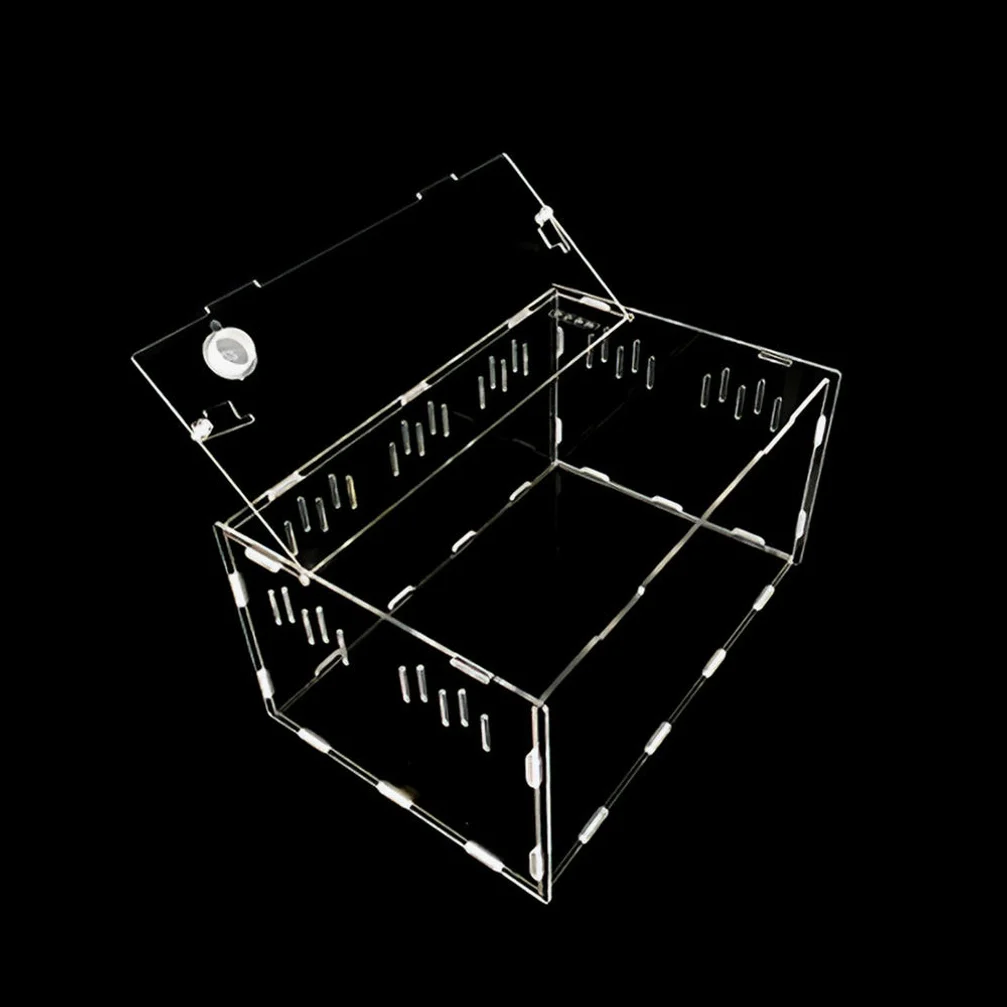 아크릴 사육장 도마뱀 크레스티드 게코 파충류 케이지 29X19.6X15 가로형 상세 이미지 5
