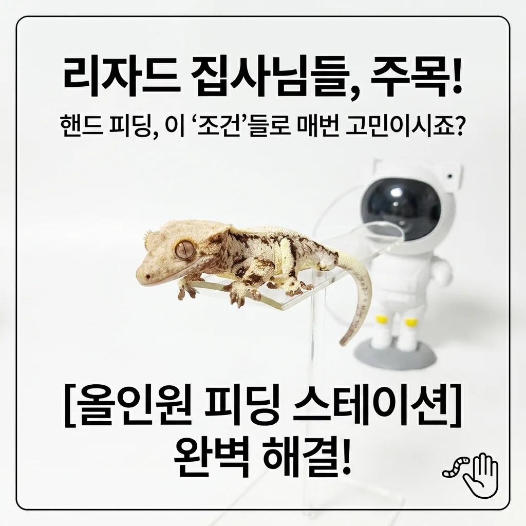 도마뱀 피딩대 찾는 분들, 핸드피딩할 때 이 기준에서 많이 고민하시죠?