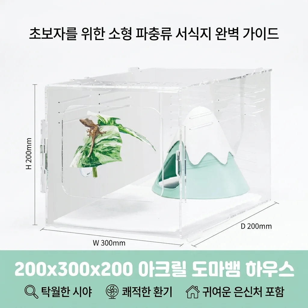 200x300x200 도마뱀아크릴사육장, 소형 파충류 보금자리 선택 기준