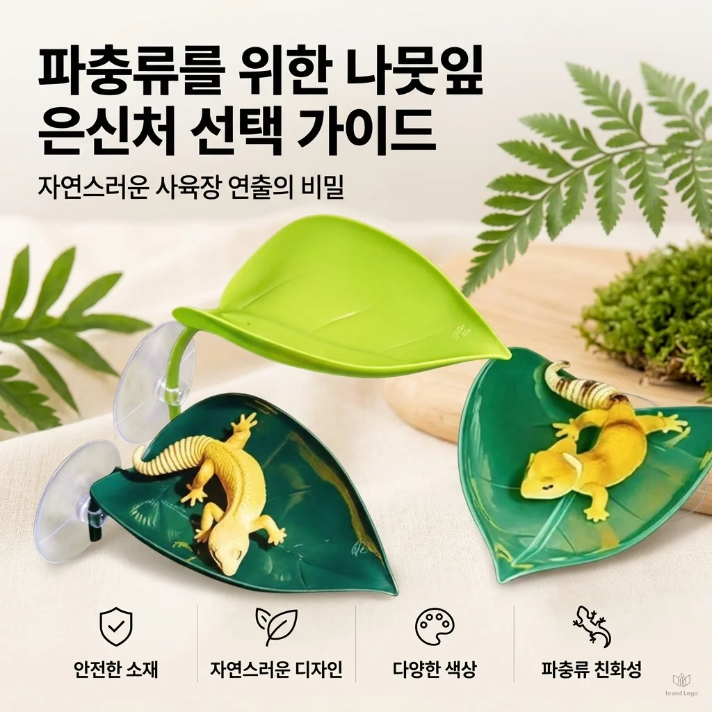 나뭇잎 파충류 쉼터, 자연스러운 사육장 연출을 위한 선택 기준