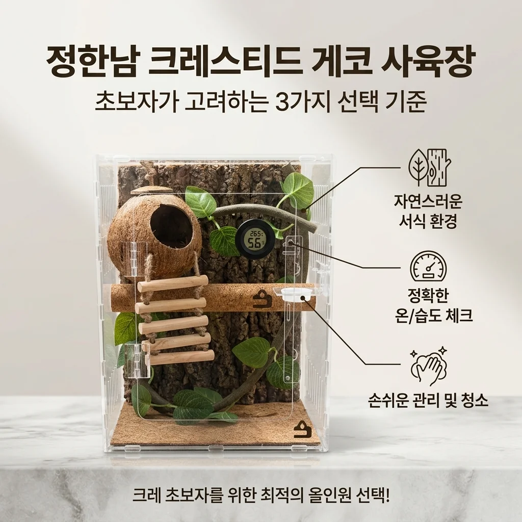 정하남 크레스티드 게코 사육장, 입문자를 위한 안심 선택 기준 3가지