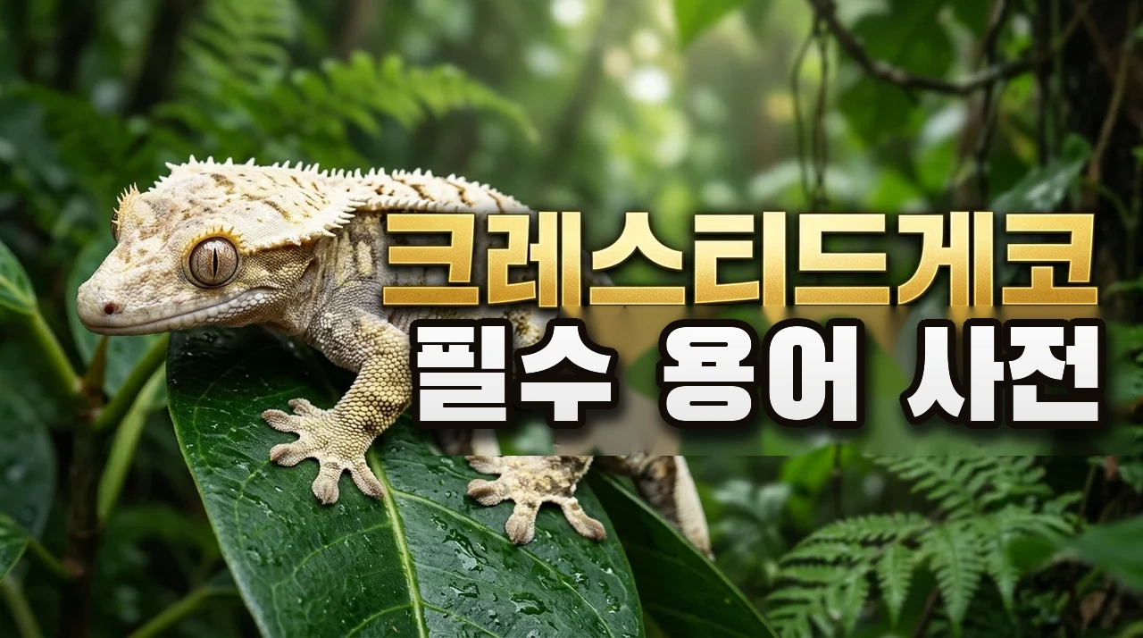 [사육가이드] 크레스티드게코 필수 용어 사전 총정리 | 도살·월·크라운·모프·100헷·66헷 완벽 해설